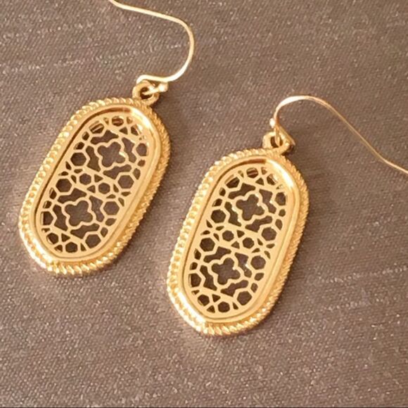 Boho Moroccan Filigree Oval Earrings - Picture 3 of 8